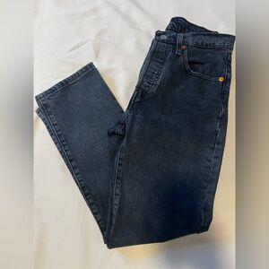 Levi 501 Men's Dark Blue Straight-Leg Jeans